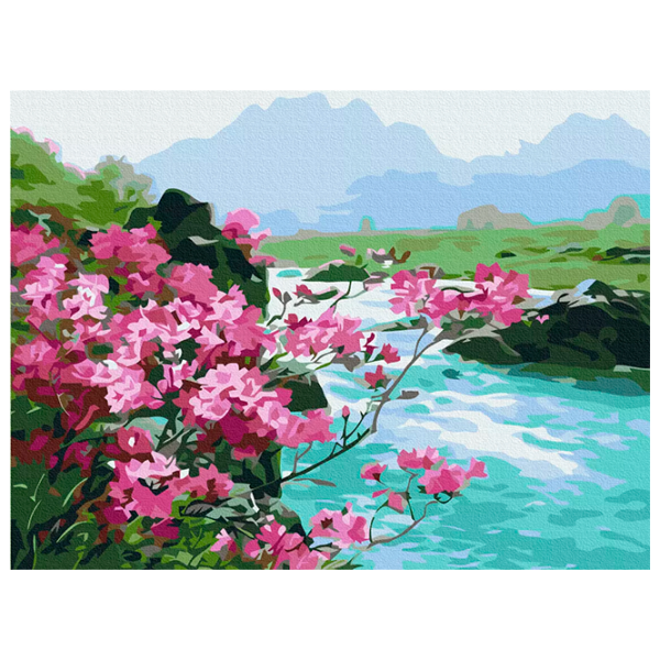 Pictură pe numere BrushMe Flori de munte RBS51394FC 40 x 30 cm / Orizontală photo 1 Pictură pe numere BrushMe Flori de munte RBS51394FC 40 x 30 cm / Orizontală photo 1