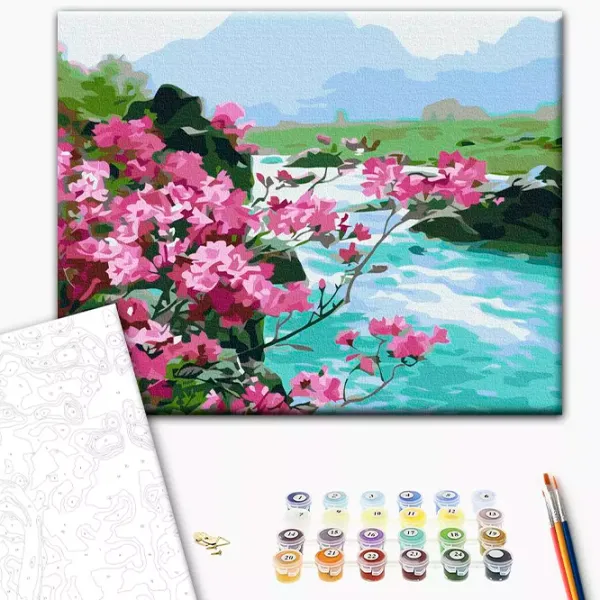 Pictură pe numere BrushMe Flori de munte RBS51394FC 40 x 30 cm / Orizontală photo 3 Pictură pe numere BrushMe Flori de munte RBS51394FC 40 x 30 cm / Orizontală photo 3