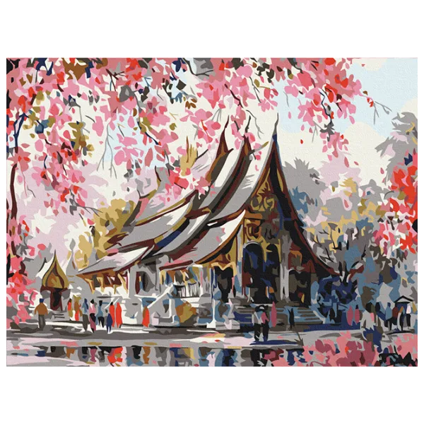 Pictură pe numere BrushMe Templu thailandez RBS3259FC 40 x 30 cm / Orizontală photo 1 Pictură pe numere BrushMe Templu thailandez RBS3259FC 40 x 30 cm / Orizontală photo 1