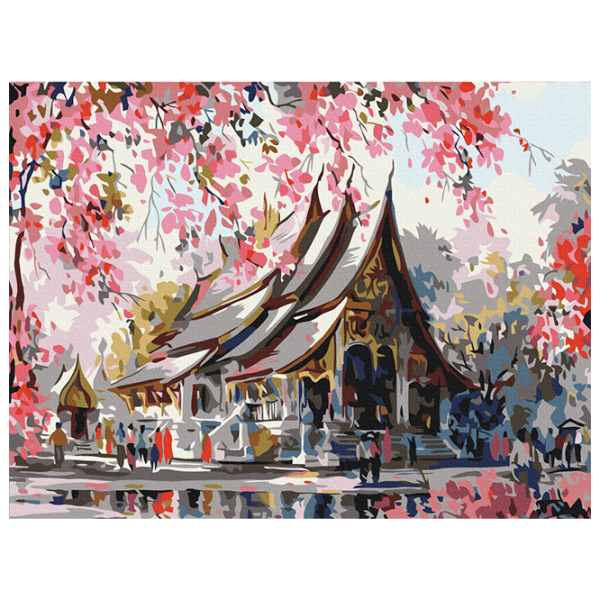 Pictură pe numere BrushMe Templu thailandez RBS3259FC 40 x 30 cm / Orizontală photo 1 Pictură pe numere BrushMe Templu thailandez RBS3259FC 40 x 30 cm / Orizontală photo 1