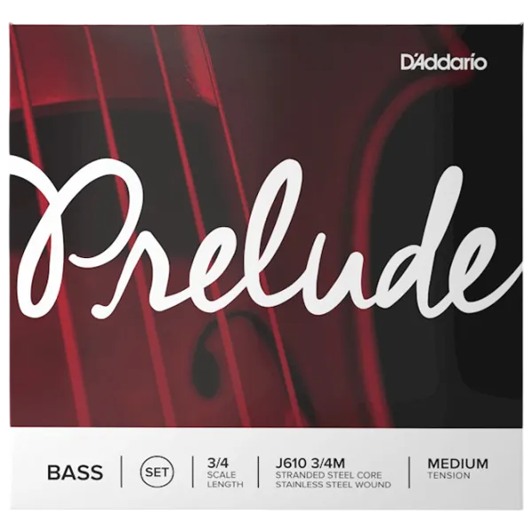 Corzi D'Addario Prelude Bass  Silver / Oțel photo 1