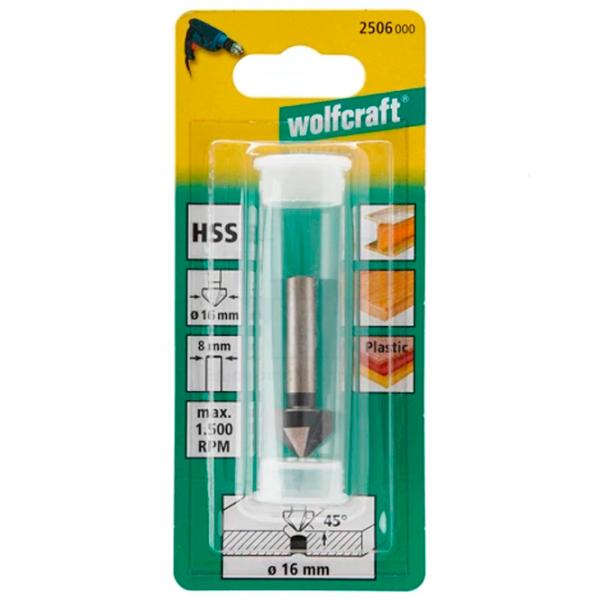 Зенкер Wolfcraft 2506000 HSS photo 2