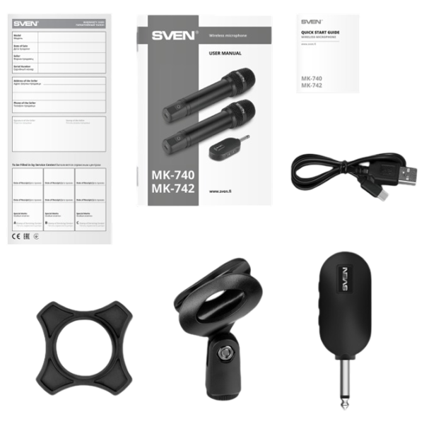 Microfon Sven MK-740 Black photo 7
