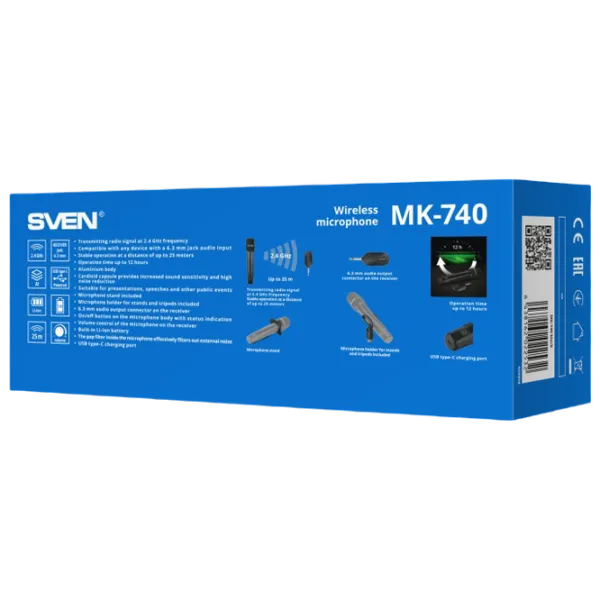 Microfon Sven MK-740 Black photo 9
