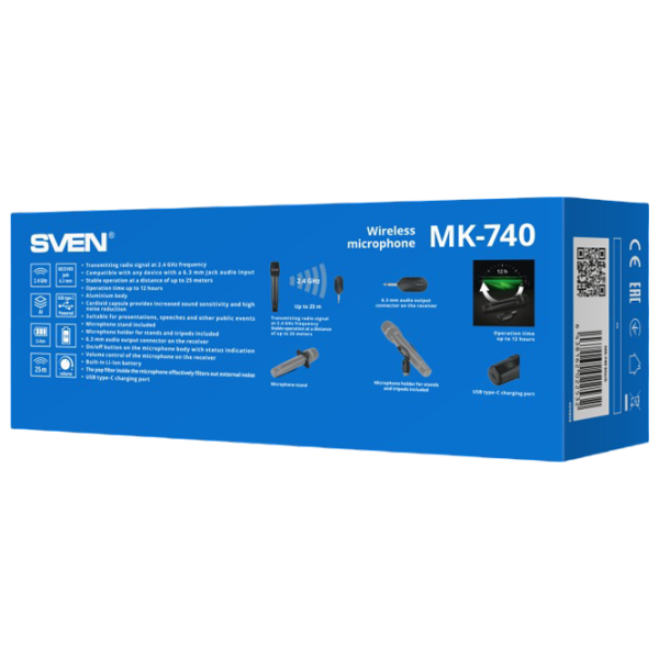 Microfon Sven MK-740 Black photo 9