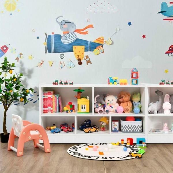 Шкаф для детеи Costway CB10297WH ПВХ / White photo 4 Шкаф для детеи Costway CB10297WH ПВХ / White photo 4