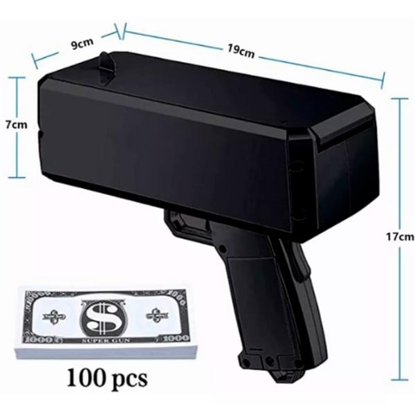 Pistol de jucărie Essa Toys 2022-3  6+ / Bancnote / Black photo 5