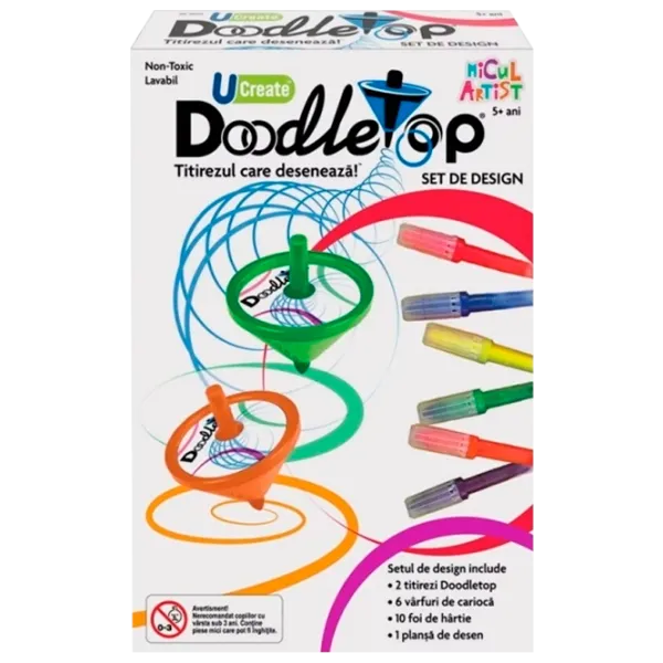 Set de creație Noriel Micul Artist Doddletop Desing Kit INT_N0762 5+ / Multicolor Multicolor photo 1