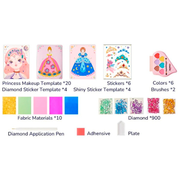 Set de creație Mideer To Be Fantasy Princess Makeup Set MD3378 3+ / Multicolor Beige photo 3 Set de creație Mideer To Be Fantasy Princess Makeup Set MD3378 3+ / Multicolor Beige photo 3
