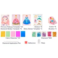 Set de creație Mideer To Be Fantasy Princess Makeup Set MD3378 3+ / Multicolor Beige photo 3