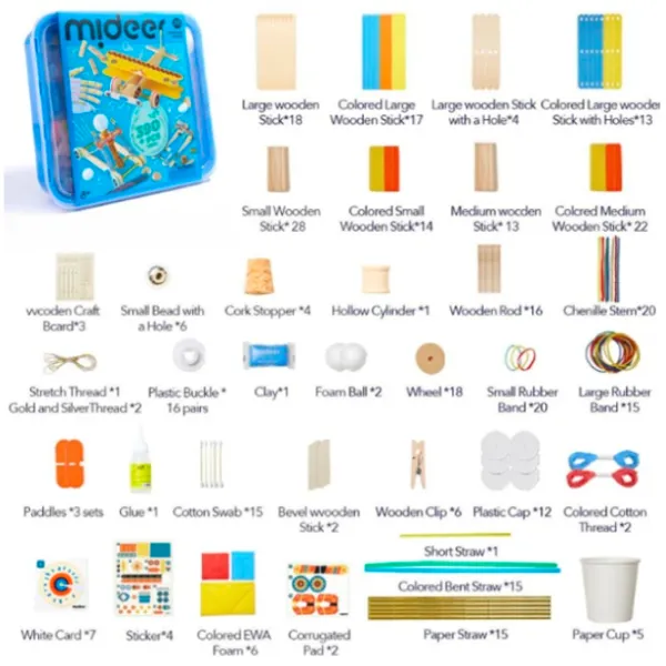 Креативный набор Mideer Invention Toy Set Institute for Advanced Research MD3381 8+ / Разноцветный Синий photo 6