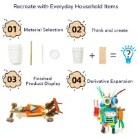 Креативный набор Mideer Invention Toy Set Institute for Advanced Research MD3381 8+ / Разноцветный Синий photo 7