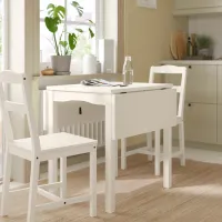 Кухонный стол cкладнои Ikea Hauga ДСП/ Белый photo 3