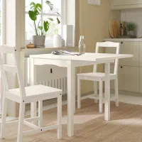 Кухонный стол cкладнои Ikea Hauga ДСП/ Белый photo 4