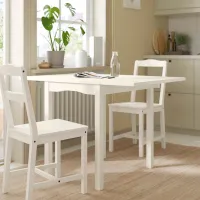 Кухонный стол cкладнои Ikea Hauga ДСП/ Белый photo 5