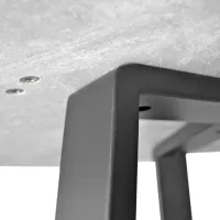 Masă de bucătărie fixă DecoPrim Calipso PAL/ Gray photo 6