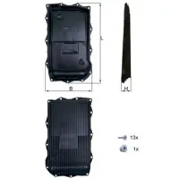 Фильтр автоматической коробки передач Mahle HX 184KIT photo 4