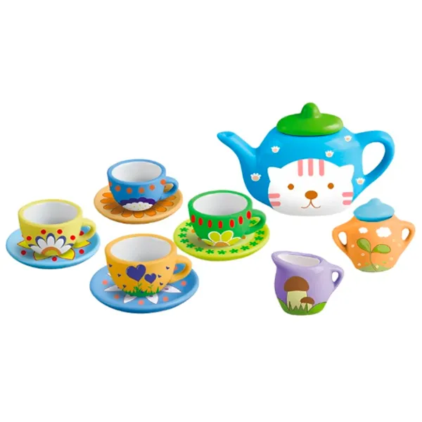 Set de creație Essa Toys Painted Art Tea set 555-DIY001 3+ / Multicolor Multicolor photo 2