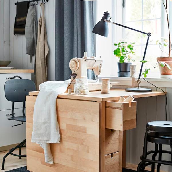 Masă de bucătărie extensibilă Ikea Norden PAL/ Stejar Sonoma photo 3