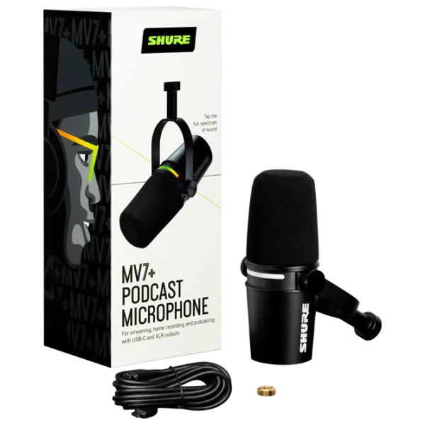 Микрофон Shure MV7+ Черный photo 5