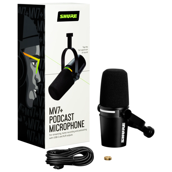 Микрофон Shure MV7+ Черный photo 5
