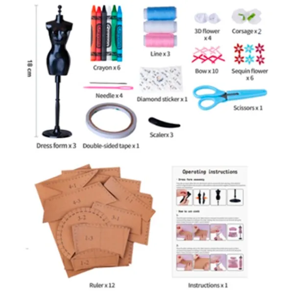 Set de creație Essa Toys Fashion Studio Stitch 008-F 8+ / Multicolor Pink photo 3