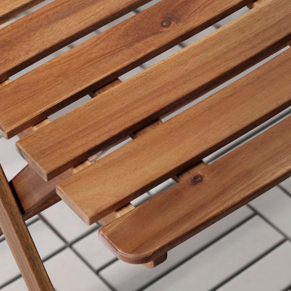 Masă de bucătărie pliabilă Ikea Askholmen masiv de acacia/ Brown photo 4