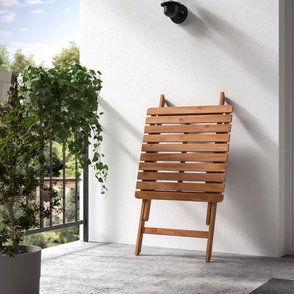 Masă de bucătărie pliabilă Ikea Askholmen masiv de acacia/ Brown photo 5