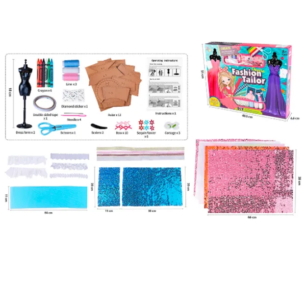 Set de creație Essa Toys Fashion Tailor 009-C 8+ / Multicolor Multicolor photo 2