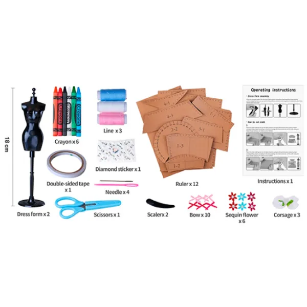 Set de creație Essa Toys Fashion Tailor 009-C 8+ / Multicolor Multicolor photo 4