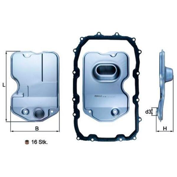 Filtru cutie automata Mahle HX 160KIT  photo 3