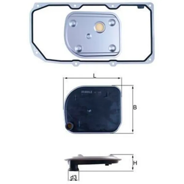 Фильтр автоматической коробки передач Mahle HX 158D1  photo 2