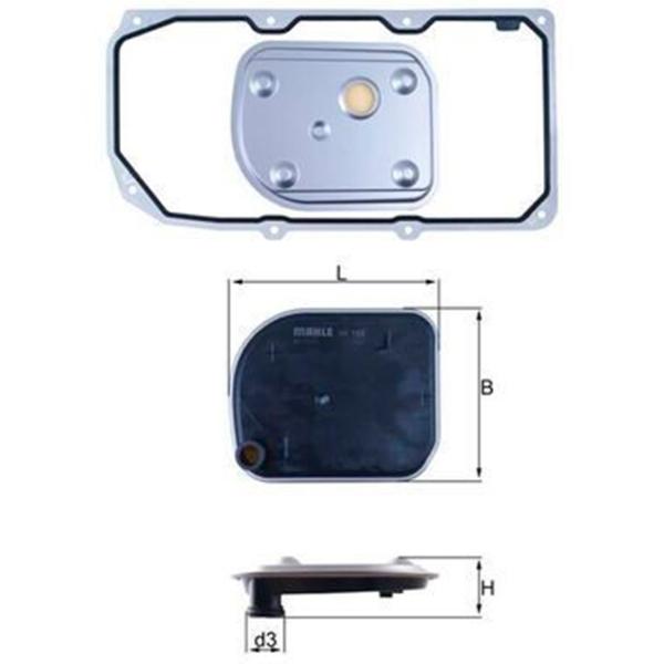 Фильтр автоматической коробки передач Mahle HX 158D1  photo 2