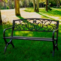 Scaun de grădină Jumi OM-968004 Oțel / Metal / Black Black photo 2