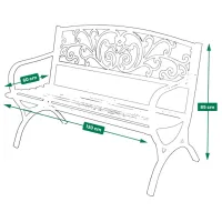Scaun de grădină Jumi OM-968004 Oțel / Metal / Black Black photo 5