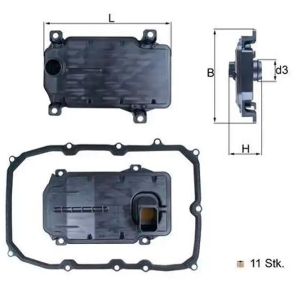 Фильтр автоматической коробки передач Mahle HX 187KIT  photo 5