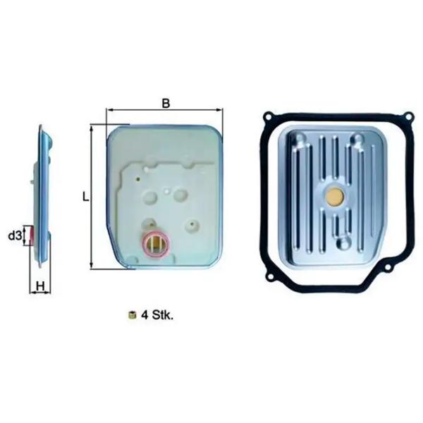 Фильтр автоматической коробки передач Mahle HX 147KIT1  photo 5 Фильтр автоматической коробки передач Mahle HX 147KIT1  photo 5