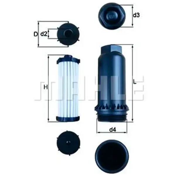 Фильтр автоматической коробки передач Mahle HX 151KIT  photo 5