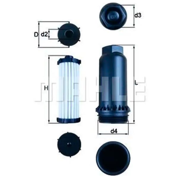 Фильтр автоматической коробки передач Mahle HX 151KIT  photo 5