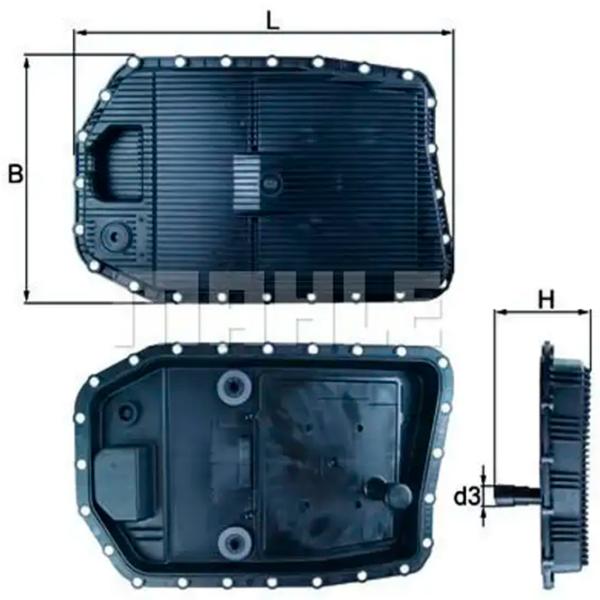 Фильтр автоматической коробки передач Mahle HX 154 Дизель photo 4