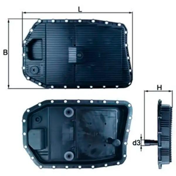 Фильтр автоматической коробки передач Mahle HX 154 Дизель photo 5