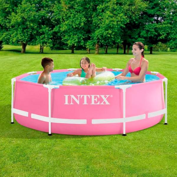 Piscină Intex 28290 2843 l/ Cu cadru/ Pink photo 5