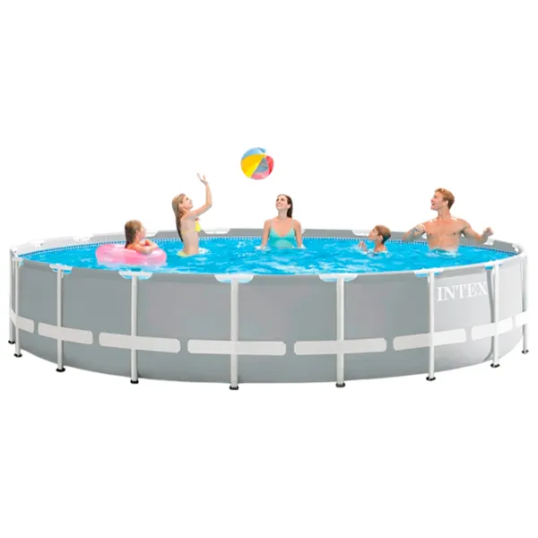 Piscină Intex 26756 32695 l/ Cu cadru/ Gray photo 3
