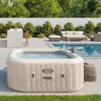 Piscină Intex 28446 795 l/ Jacuzzi/ Beige photo 5