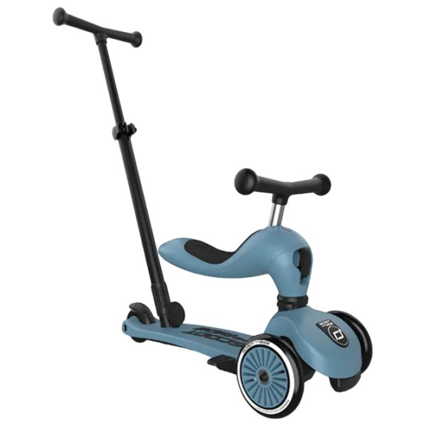 Trotinetă pentru copii cu trei roți Scoot and Ride Highwaykick 1 Push and Go () 50 kg/ Blue photo 1