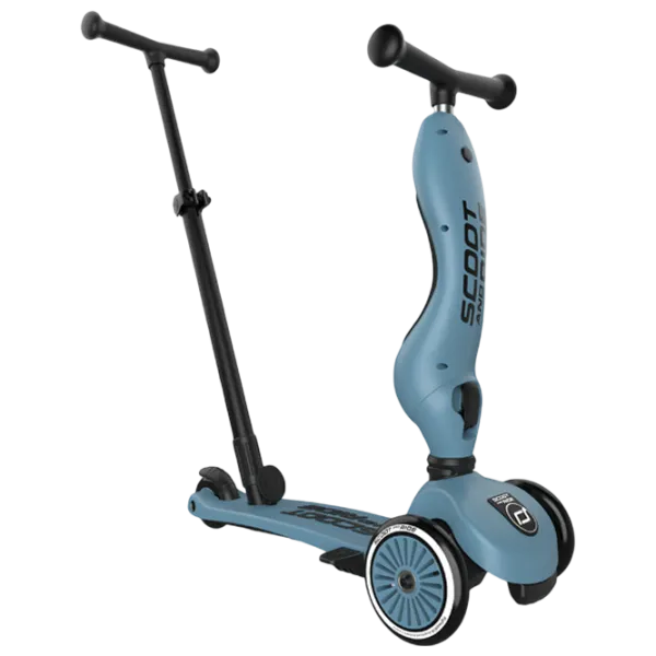 Trotinetă pentru copii cu trei roți Scoot and Ride Highwaykick 1 Push and Go () 50 kg/ Blue photo 2