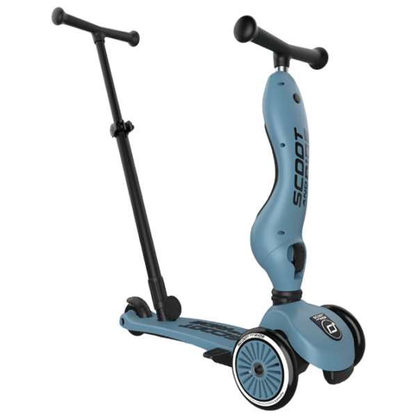 Trotinetă pentru copii cu trei roți Scoot and Ride Highwaykick 1 Push and Go () 50 kg/ Blue photo 2