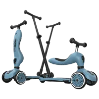 Trotinetă pentru copii cu trei roți Scoot and Ride Highwaykick 1 Push and Go () 50 kg/ Blue photo 3