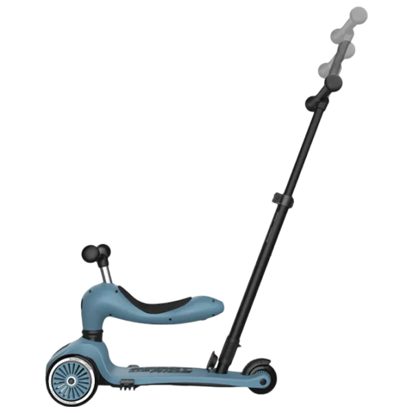 Trotinetă pentru copii cu trei roți Scoot and Ride Highwaykick 1 Push and Go () 50 kg/ Blue photo 4