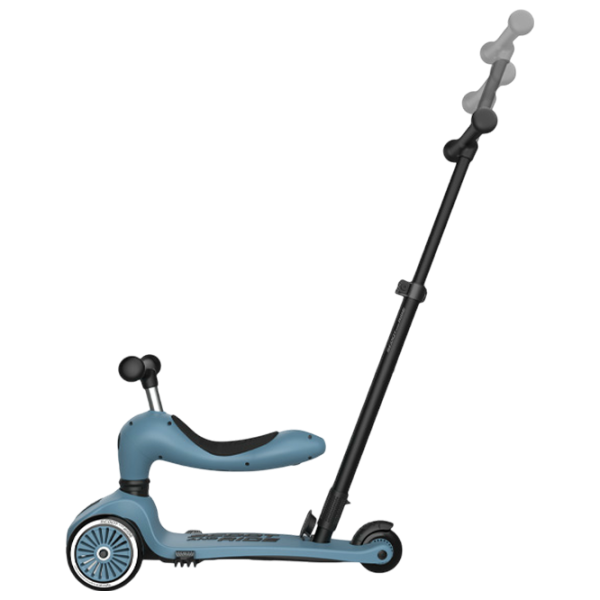 Trotinetă pentru copii cu trei roți Scoot and Ride Highwaykick 1 Push and Go () 50 kg/ Blue photo 4